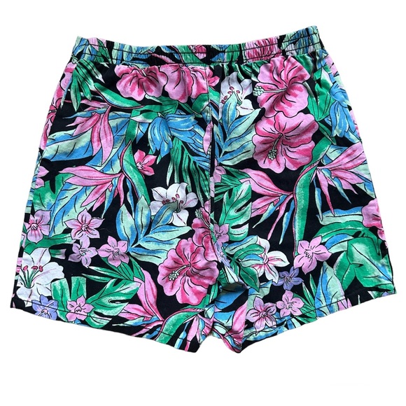 Wild Fable XS Tropical Floral High Rise Stretchy Shorts Vacation Beach - Picture 2 of 4